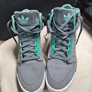 Adidas Conductor AR Mens High Top Gray & Mint Sneakers Size 13
